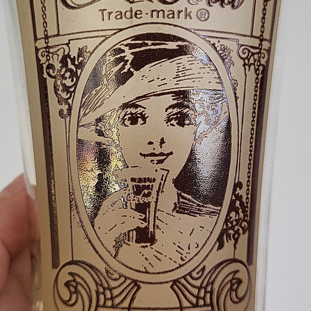 🪷3/$20🪷 EUC Vintage  Coke Coca Cola Flair Glass Victorian Lady 16oz No Cracks